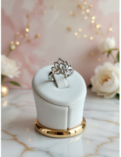 Bague Lotus Argenté