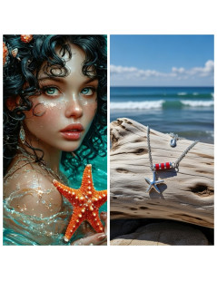 Bracelet de cheville Etoile De Mer Argent